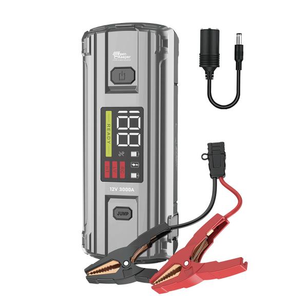 Green Keeper 2024 3000A 20000mAh Car Battery Jump Starter With Led Light for