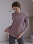Back Slit Mesh Shoulder Womens Long Sleeve Sweatshirt For Spring