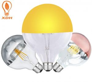 Wholesale Edison Decorative Filament Bulbs Silver LED Globe Light Bulbs 4W 6W G80 Shadowless Lamp from china suppliers