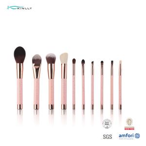 Wholesale Plastic Handle 10pcs Makeup Brushes Travel Kit Cosmetics Beauty Tools from china suppliers