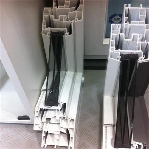 Single Double Glass UPVC Extrusion Profiles Lead Free 1.8mm 2.0mm 2.8mm