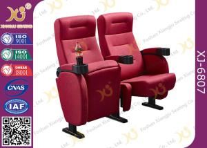 Wholesale Foldable Armrest Fabric Heavy Duty Cinema Theater Chairs Push Back Seatback from china suppliers