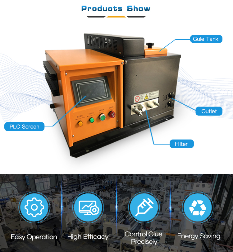10L Horizontal Type Gear Pump Hot Melt Glue Machine