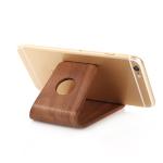 Portable Wooden Phone Holder Beech / Walnut Material Desktop Phone Stand