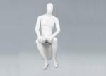 Fiberglass Male Standing / Seating Full Body Mannequin For Clothes Shop
