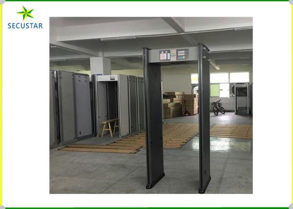 Waterproof Walk Through Gate Metal Detector Equipment 18 Zone For School Gates