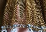 Colorful Decorative Metal Mesh Curtain 0.5mm Aluminum Coil Drapery