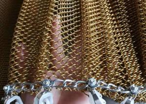 Wholesale Colorful Decorative Metal Mesh Curtain 0.5mm Aluminum Coil Drapery from china suppliers