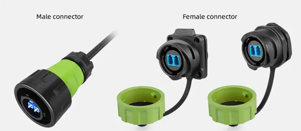 CNLINKO YM24 LC Connector 5G Base Station BBU RRU CPRI Optical Fiber Cable IP67 Waterproof