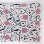 Polyester Spandex Soft Velour Fabric Digital Cartoon Print For Garment Dress