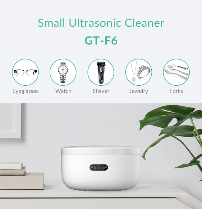 SUS304 Tank Material Home Ultrasonic Cleaner GT SONIC GT-F6 750ml Volume 355W