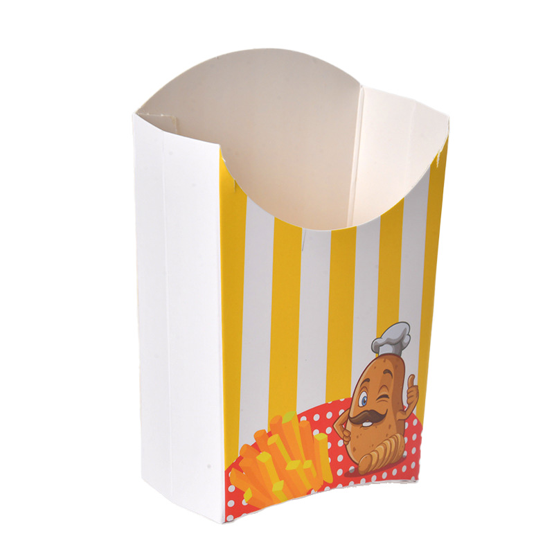 Custom Recyclable French Fries Carton Food Package Boxes Packaging