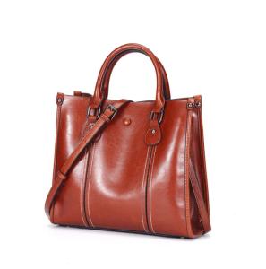 Wholesale Real Leather Women Bags Fashion Cowhide Tote Bags Designer Shoulder Bags from china suppliers