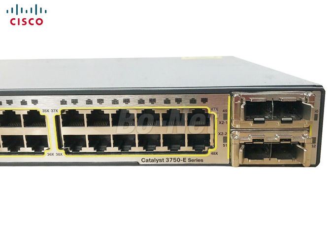 Gigabit Ethernet Interface Used Cisco Switches 48 Port 10/100/1000 3750E 50/60 Hz