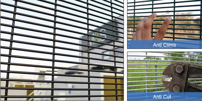 Anti Cut 12.7*76.2*4.0mm 358 Mesh Fence For Airport