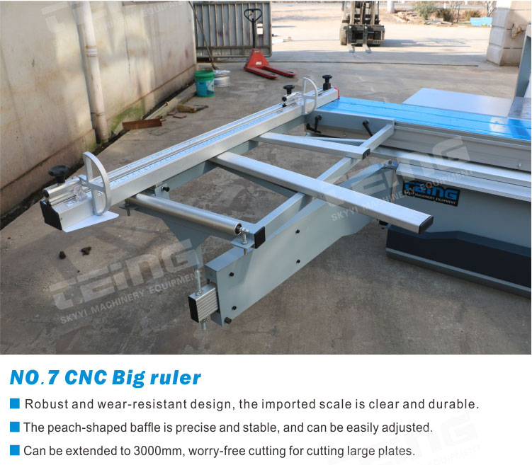 30mm Spindle Saw Diameter Woodworking Machine Table Saw with CNC Ruler and SKY AUTO