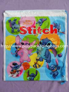 Wholesale Fashionable Small Plastic Gift Bags Customizable Drawstring Backpack Plastic Bags from china suppliers