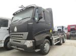 Tractor Truck Lengthen Cab Automatic Semi Truck , Semi Truck Mover 6x4