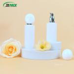 Personal Care Frosted Plastic Spray Bottles Cosmetic Cylindrical Green Frosted