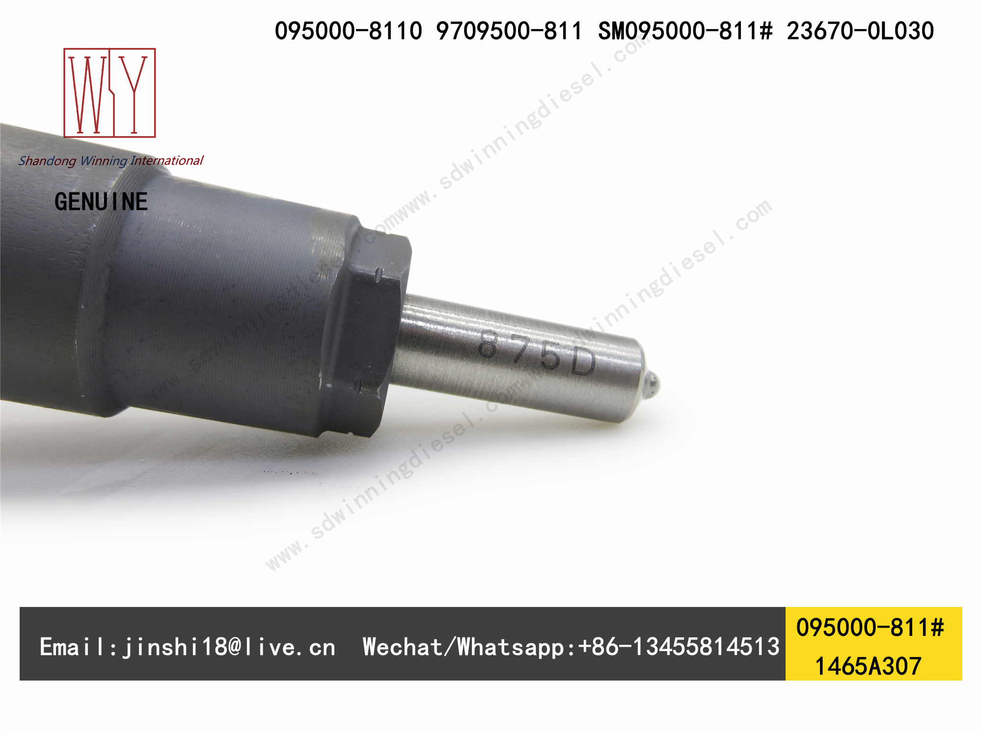 Denso Genuine and New Fuel Injector 095000-811# 095000-8110 9709500-811 SM095000-811# for Mitsubishi Pajero 1465A307