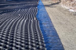 Wholesale HDPE Textured Perforated Geocell Fabric Gravel Grid For Road Construction from china suppliers