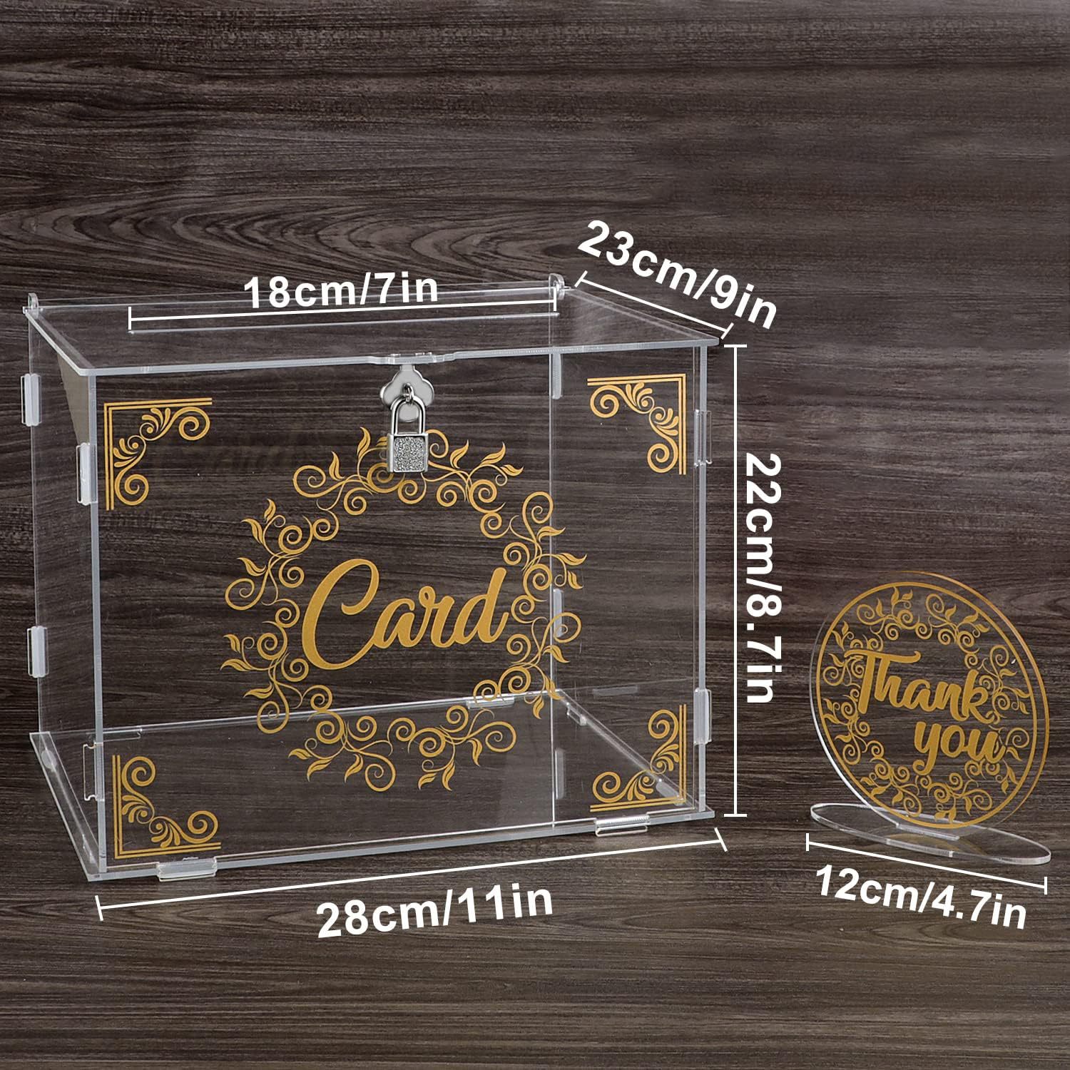 Transparent Assembled Acrylic Display Case Wedding Gift Box For Display Racks