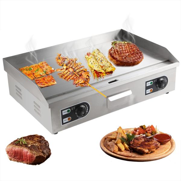 Dorayaki Teppanyaki Machine Commercial Stainless Steel Electric Griddle 8mm