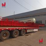 80t Hydraulic 3 Axle Low Bed Trailer 12R22.5 Transport Excavator
