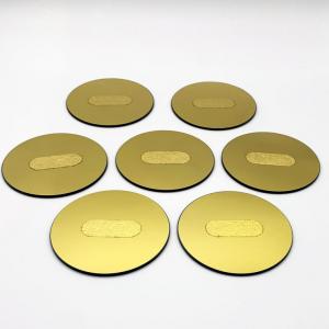 Wholesale Gold Plated Silicon Dioxide Optical Glass Plate Round Square Quartz Glass Window from china suppliers