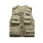 Summer Fashion Men′ S Photographer Waistcoat Mesh Many Pocket Vest