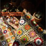 America Countryside Nordic Hand-woven crochet hook Daisy cover blanket,knitted