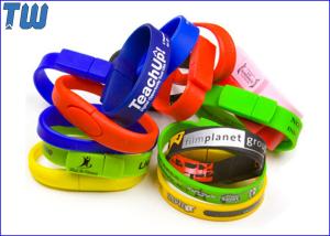 Wholesale Silicon Wristband Usb Pen Drive 2GB Free Logo Printing Popular Design from china suppliers