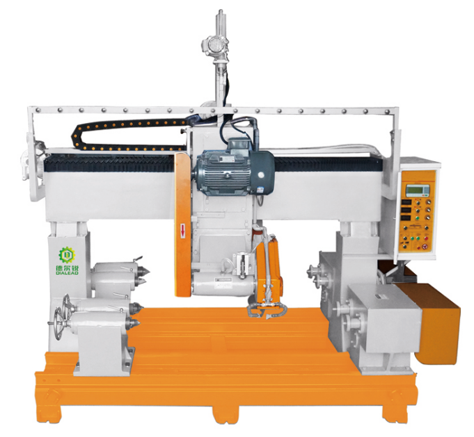 PLC CNC Stone Profiling Machine For Balusters Railings Balls Vases