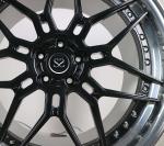 Gloss Black Disc Forged Wheel Rims Polished Lip 5x112 5x120 For Mercedes Benz