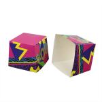 BPA Free Square Decorative Paper Oven Safe Baking Cups