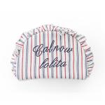 High Quality Professional Stripe Embroidery Makeup Bag Travel Bag