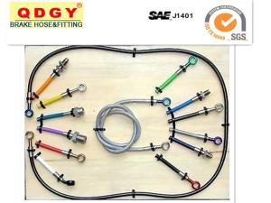 Wholesale stainless steel braided flexible brake hose line from china suppliers