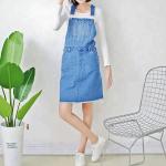Customized Fade Proof Ladies Ripped Denim Dress Sleeveless For Spring