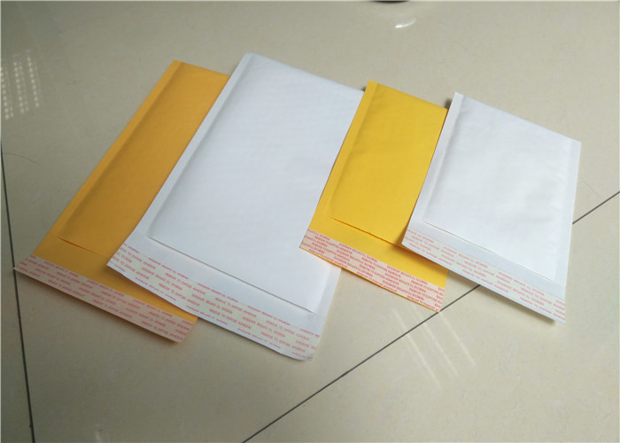 White Disposable Bubble Wrap Lined Envelopes , 10.5" X 16 Size 5 Bubble Mailer