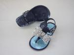 PVC Injection Flat Girls Jelly Shoes