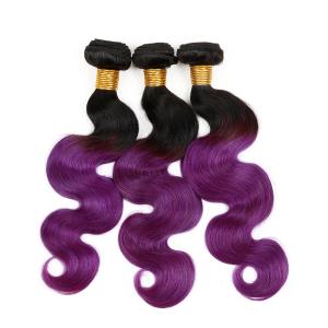 Wholesale 7A Ombre Purple Hair Weave Body Wave 1B / Purple 1B / Blue Two Tone Hair from china suppliers