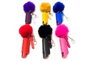Wholesale Colorful 3.5*95mm 20ML Pepper Spray Alarm Keychain With Quick Release from china suppliers