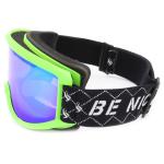 Green Color Comfortable Ski Glasses , Snow Goggles Adjustment Nylon Strap