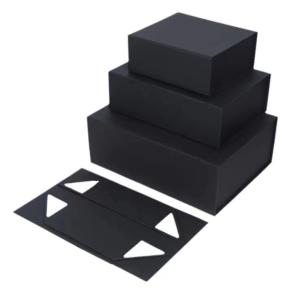 Wholesale Art Paper Black Magnetic Closure Custom Paper Packaging Gift Jewelry Box for Environmental Gift Display from china suppliers