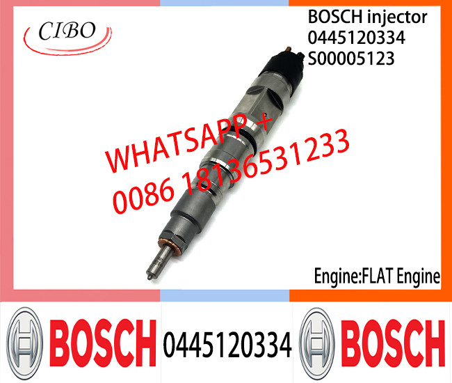 BOSCH 0445120334 Neutral Diesel Fuel Injector Assembly 0445120334 S00005123 For FLAT Engine
