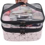Waterproof Multifunction Marble Zipper Toiletry Bag For Women