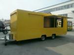 Movable square Food Truck Trailer For Making Ice Cream, Donuts, Pizza And