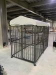 Outdoor Dog Kennel Steel Powder Coated Dog Cage with Watrerproof Cover Secure