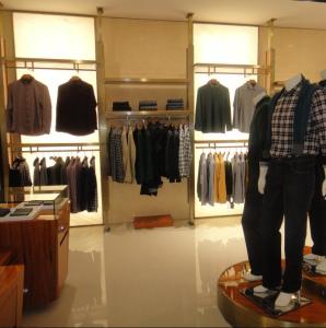 Wholesale Wooden Material Garment Shop Fittings Eco - Friendly Durable With Display Cabinet from china suppliers