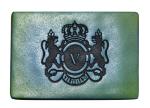 Personalized color Embossed logo printing oil Leather Patches for Jeans